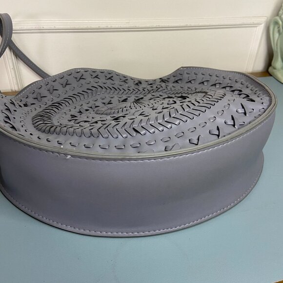 Anthropologie Woven Faux Leather tote purse - Picture 12 of 14